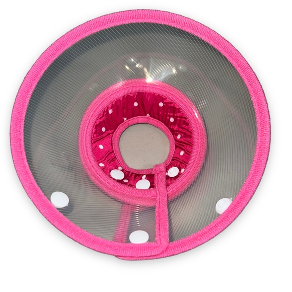 NEW Andiker Pet Dog Cat Recovery Cone Collar Pink Adjustable Size Small - Picture 7 of 10